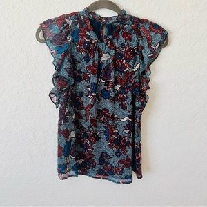Mock neck blouse